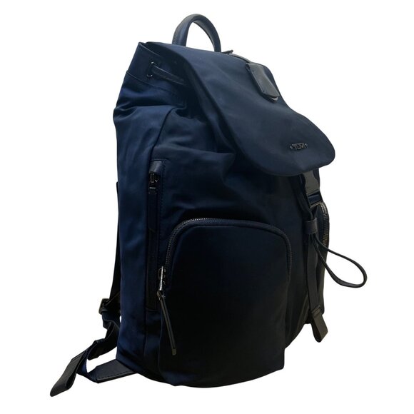 Tumi Women’s Navy Nylon With Multiple Pockets Versatile Stylish Design Backpack - Picture 4 of 15
